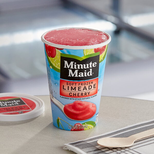 Minute Maid® Soft Frozen Cherry Limeade Cup 12 oz. - 12/Case