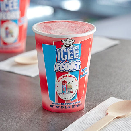 ICEE Cherry and Vanilla Float Cup 10 fl. oz. - 12/Case