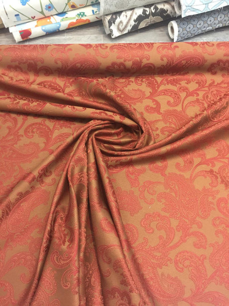 Robert Allen Londra Viscose Fabric - Pomegranate, 54" Width (1 Yard)