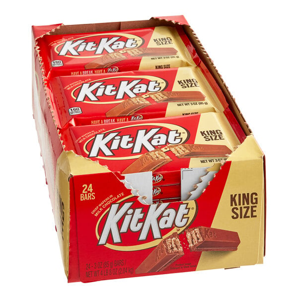 KIT KAT® King Size Milk Chocolate Bar 3 oz. - 24/Box