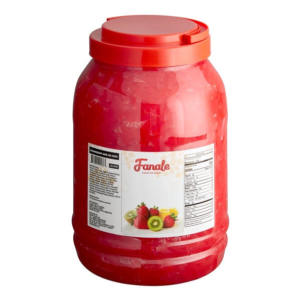 Fanale Strawberry Jelly Topping 8.82 lb. - 4/Case