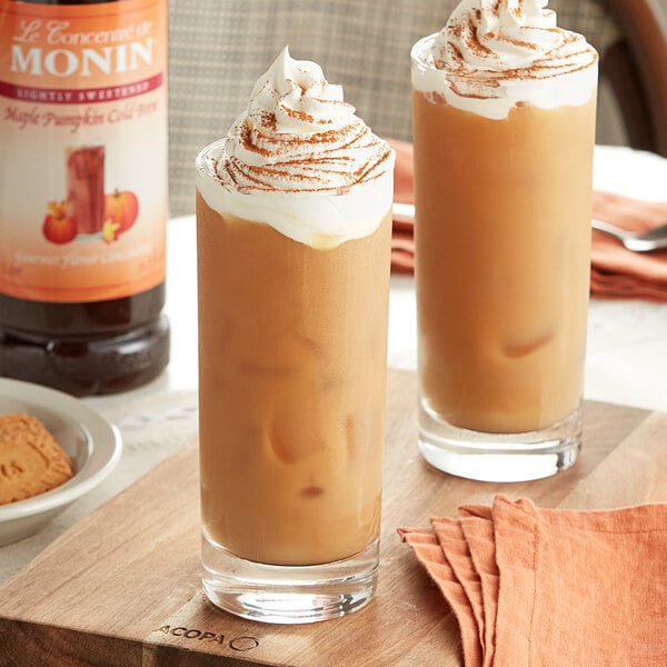 Monin Maple Pumpkin Cold Brew Coffee 7:1 Concentrate 1 Liter