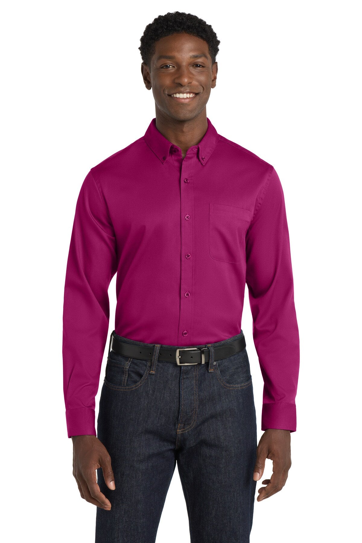 Port Authority® Long Sleeve SuperPro React Twill Shirt