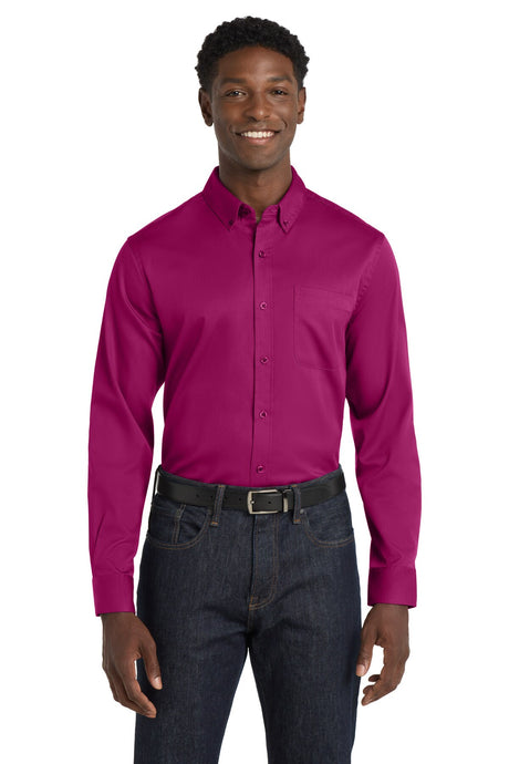 Port Authority® Long Sleeve SuperPro React Twill Shirt