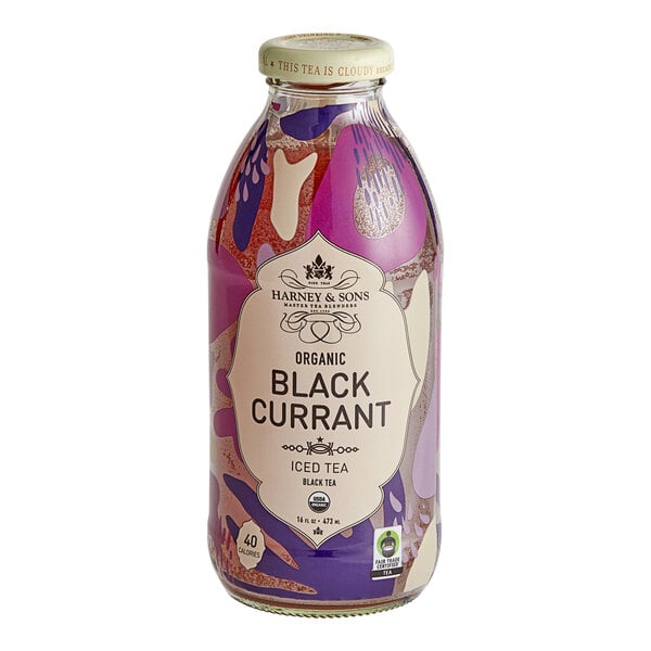 Harney & Sons Organic Black Currant Iced Tea 16 fl. oz. - 12/Case