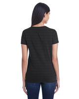 Ladies' Invisible Stripe V-Neck T-Shirt