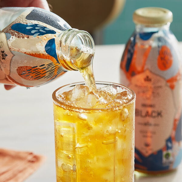 Harney & Sons Organic Plain Black Iced Tea 16 fl. oz. - 12/Case