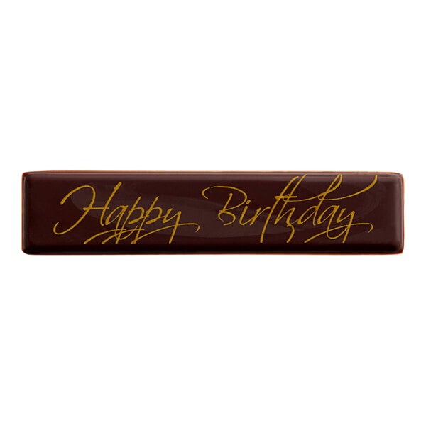 Chocolatree Happy Birthday Chocolate Decoration - 420/Case