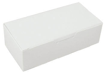 Caja de caramelos blanca de una libra - paquete de 5