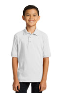 Youth Core Blend Jersey Knit Polo T-Shirt | RADYAN®