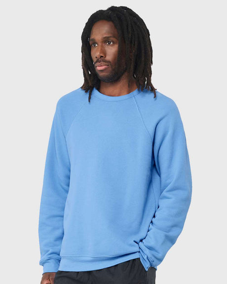 BELLA + CANVAS Sponge Fleece Raglan Crewneck Long Sleeve Sweatshirt in Autumn