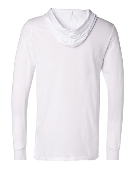 BELLA + CANVAS Jersey Hooded Long Sleeve Tee in XS