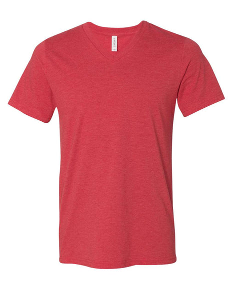 BELLA + CANVAS® Heather CVC Short Sleeve V-Neck Tee