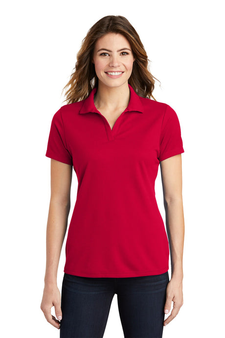 Sport-Tek® Women's Posi Charge Racer Collared Short Sleeve Mesh Polo
