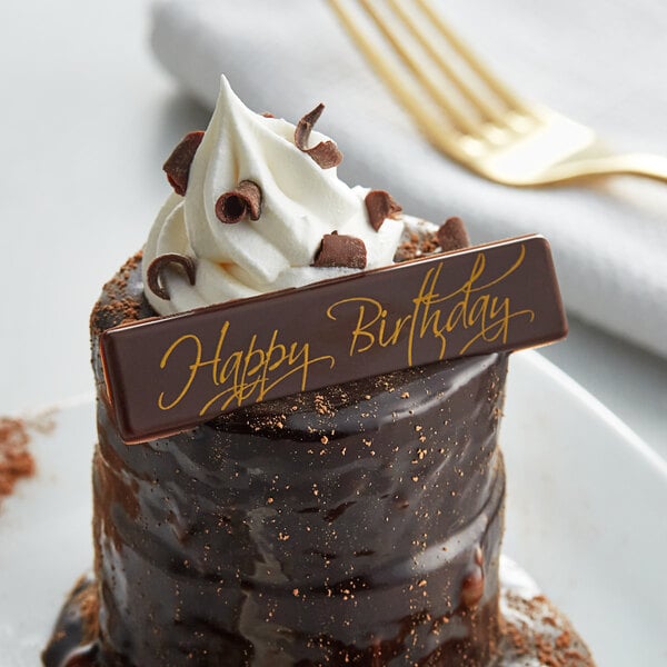 Chocolatree Happy Birthday Chocolate Decoration - 420/Case