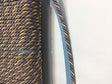 Lavendery Blue Yellow Trim Rope With Gimp Upholstery Fabric - Yellow, Blue, Rust Trim, 3/4" Width (10 Yards)