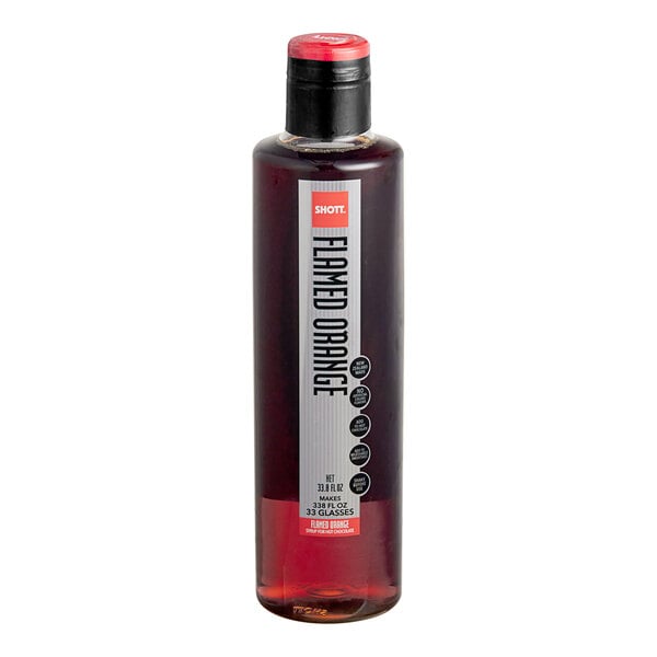 SHOTT Flamed Orange Concentrated Flavoring Syrup 1 Liter