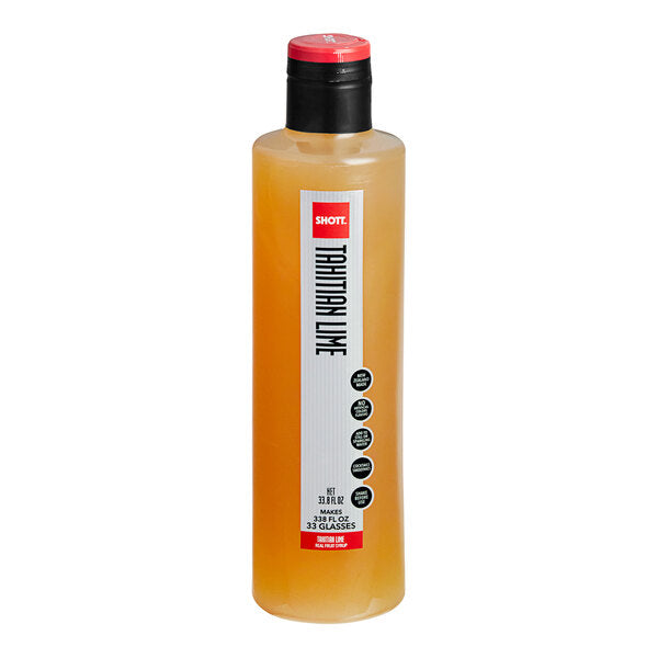 SHOTT Tahitian Lime Real Fruit Concentrated Flavoring Syrup 1 Liter