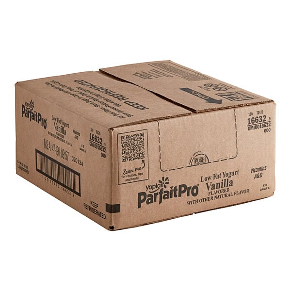Yoplait ParfaitPro Low-Fat Vanilla Yogurt 64 oz. - 6/Case