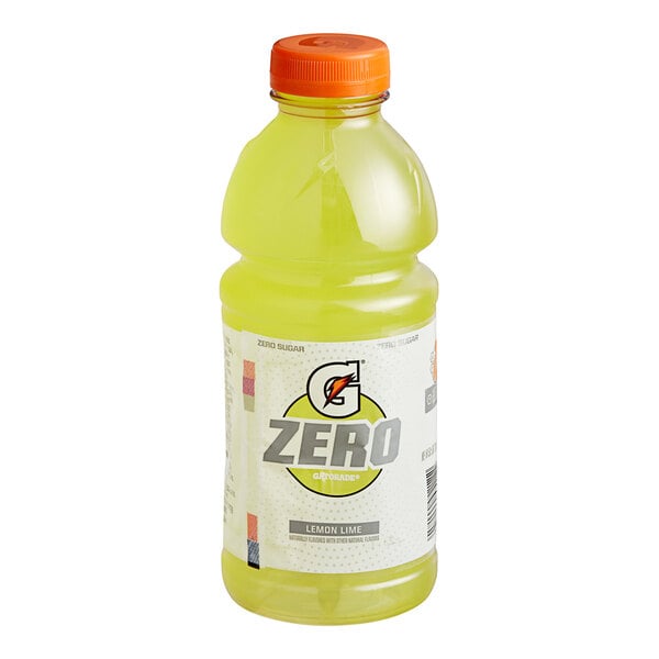 Gatorade Thirst Quencher Lemon Lime Zero Sugar Sports Drink 20 fl. oz. - 24/Case