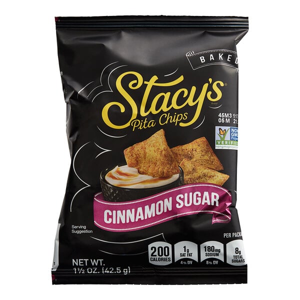 Stacy's Cinnamon Sugar Pita Chips 1.5 oz. - 24/Case