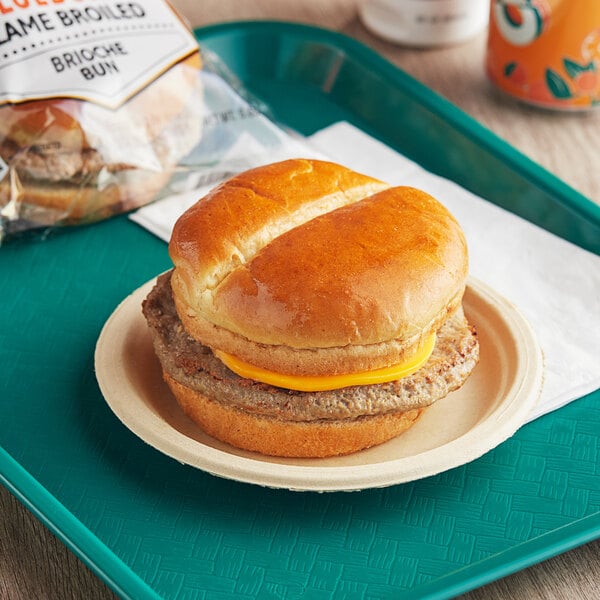Grand Prairie Cheeseburger Sandwich 5.6 oz. - 16/Case