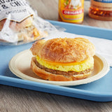 Grand Prairie Sausage, Egg, and Cheese Croissant Sandwich 5 oz. - 24/Case
