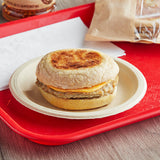 Grand Prairie Sausage and Cheddar Whole Wheat Muffin Sandwich 4 oz. - 24/Case
