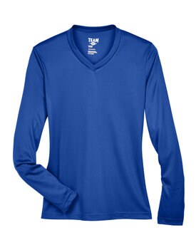 Team 365® V Neck Ladies Zone Performance Long Sleeve T-Shirt