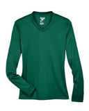 Team 365® V Neck Ladies Zone Performance Long Sleeve T-Shirt