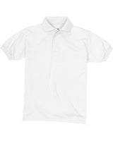 Hanes® Youth EcoSmart Jersey Knit Short Sleeve Collared Polo
