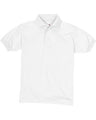 Hanes® Youth EcoSmart Jersey Knit Short Sleeve Collared Polo