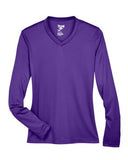 Team 365® V Neck Ladies Zone Performance Long Sleeve T-Shirt