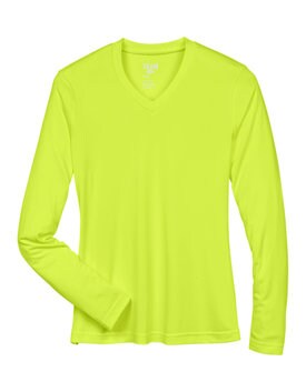 Team 365® V Neck Ladies Zone Performance Long Sleeve T-Shirt