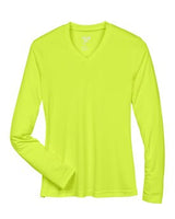 Team 365® V Neck Ladies Zone Performance Long Sleeve T-Shirt
