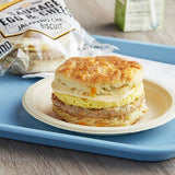 Grand Prairie Spicy Sausage, Egg, and Cheese Jalapeno Biscuit Sandwich 5.2 oz. - 24/Case