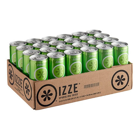 Izze Apple Sparkling Juice Drink 8.4 fl. oz. Can - 24/Case