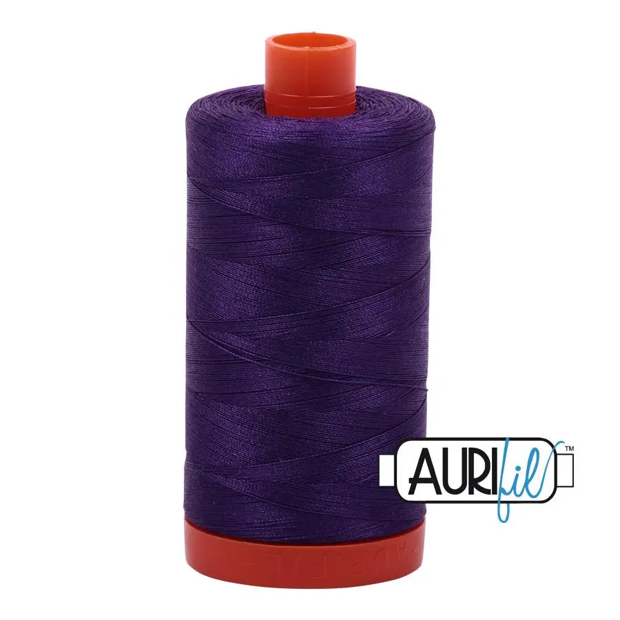 Aurifil 50wt Cotton Thread Medium Purple Large Spool