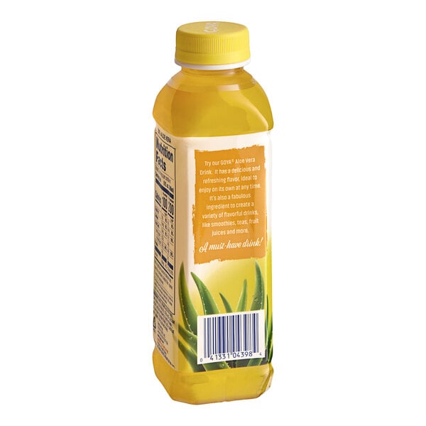 Goya Pineapple Aloe Vera Drink 16.9 fl. oz. - 12/Case