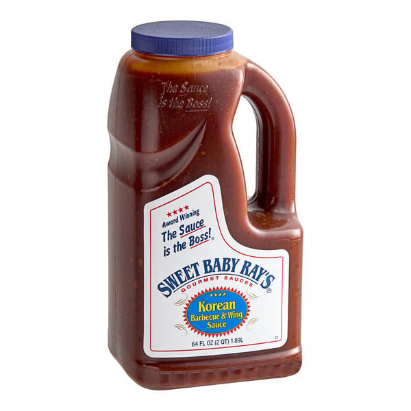 Sweet Baby Ray's Korean Barbecue and Wing Sauce 0.5 Gallon - 4/Case