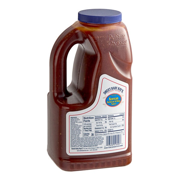 Sweet Baby Ray's Korean Barbecue and Wing Sauce 0.5 Gallon - 4/Case