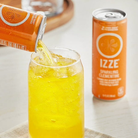 Izze Clementine Sparkling Juice Drink 8.4 fl. oz. Can - 24/Case