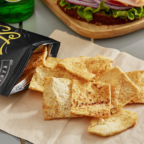 Stacy's Parmesan, Garlic, and Herb Pita Chips 1.5 oz. - 24/Case