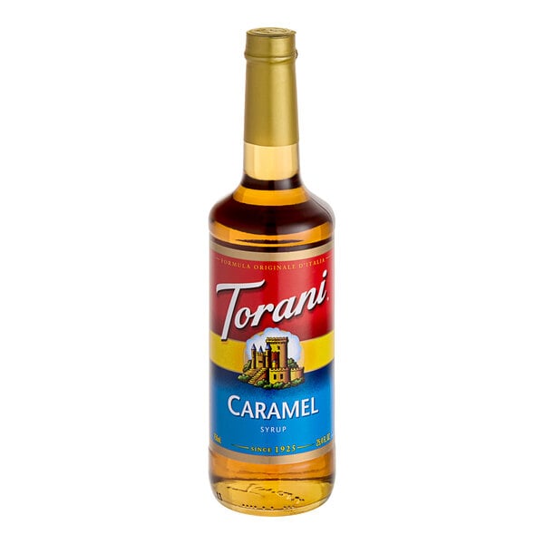Torani Caramel Flavoring Syrup 750 mL Glass Bottle