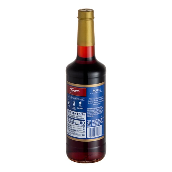 Torani Maple Flavoring Syrup 750 mL Glass Bottle