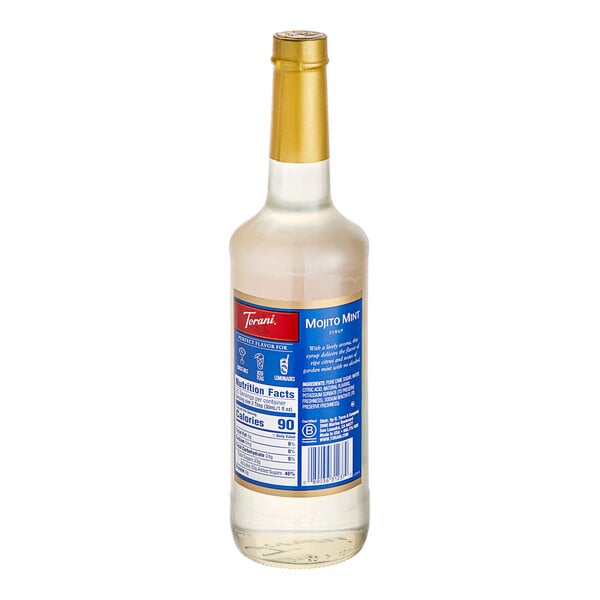 Torani Mojito Mint Flavoring Syrup 750 mL Glass Bottle