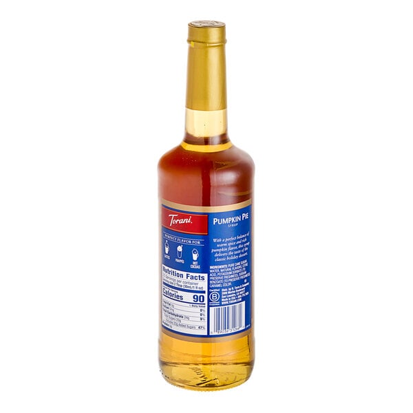Torani Pumpkin Pie Flavoring Syrup 750 mL Glass Bottle
