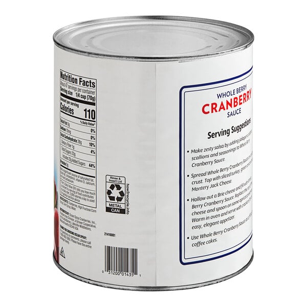 Ocean Spray Whole Berry Cranberry Sauce #10 Can