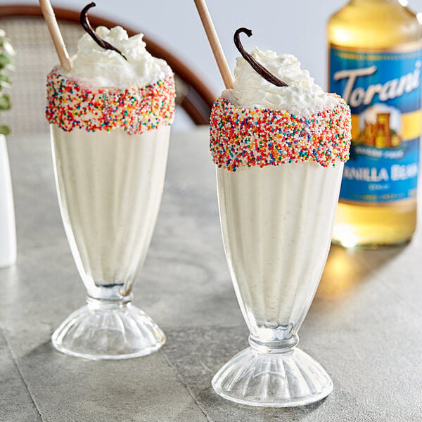 Torani Sugar-Free Vanilla Bean Flavoring Syrup 750 mL Glass Bottle