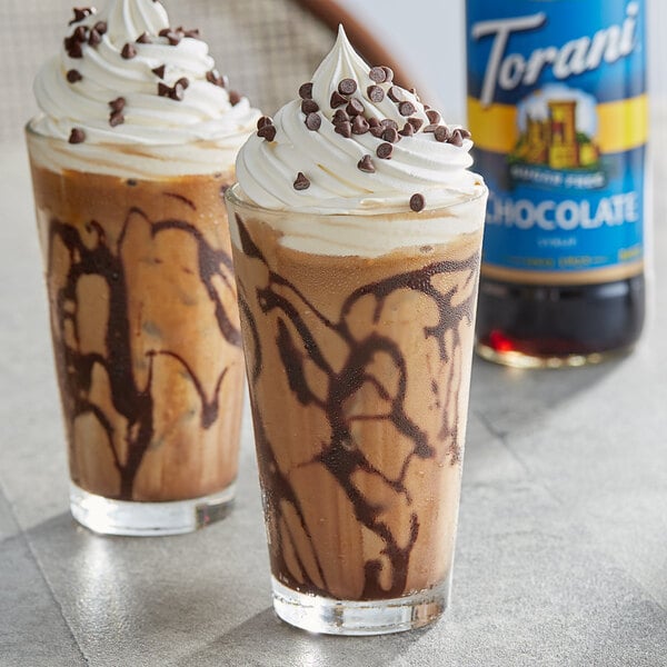 Torani Sugar-Free Chocolate Flavoring Syrup 750 mL Glass Bottle